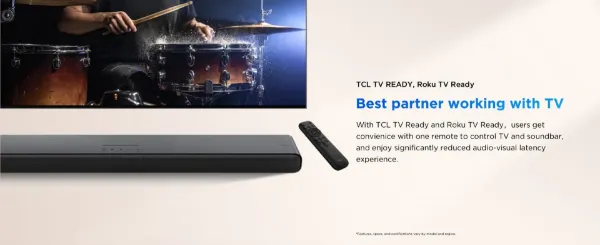 TCL S45H 2.0chPro All-in-One Deep Bass Soundbar - Dark Titanium_with TV