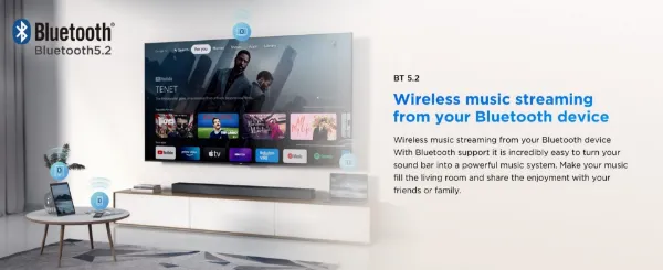 TCL S45H 2.0chPro All-in-One Deep Bass Soundbar - Dark Titanium_room view 2