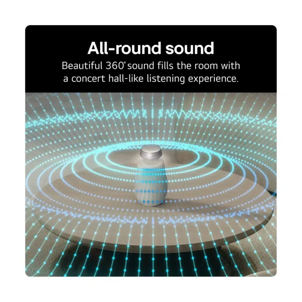 LG XO2TBE.CEUSLLK Xboom 360 Bluetooth Speaker - Beige_sound