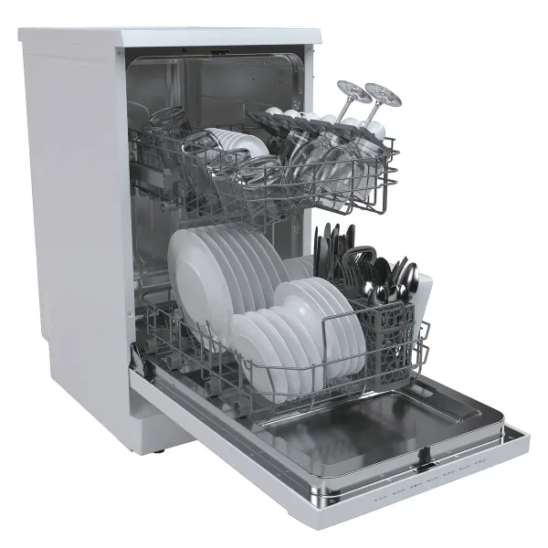 Hoover HDPH 2D1049W-80 H-Dish 500 Slimline Dishwasher - White - 10 Place Settings_open