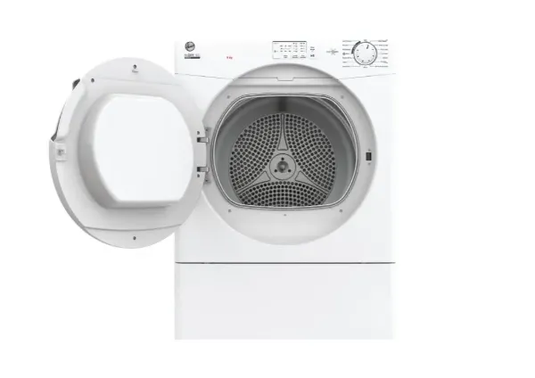 Hoover HLE V9LF-80 9kg Vented Tumble Dryer – WHITE _open