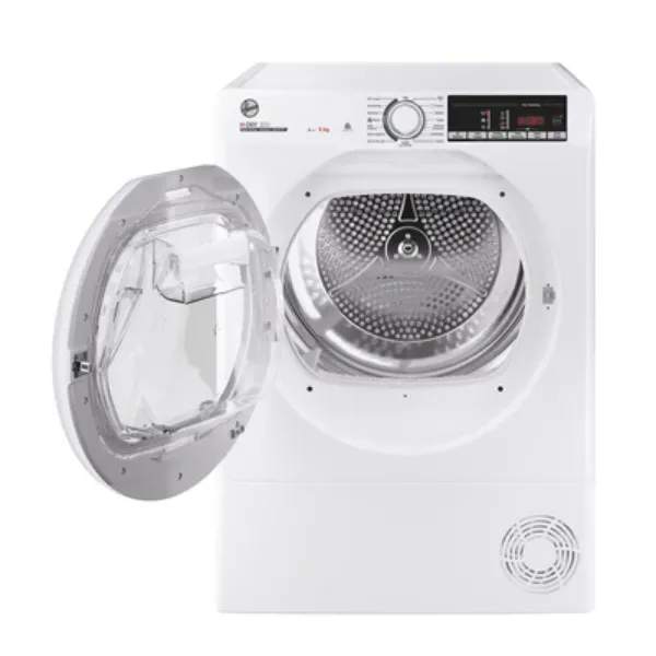 Hoover HLE H9A3TE-80/N H-Dry 300 (Heat Pump) Tumble Dryer - White - 9kg_open