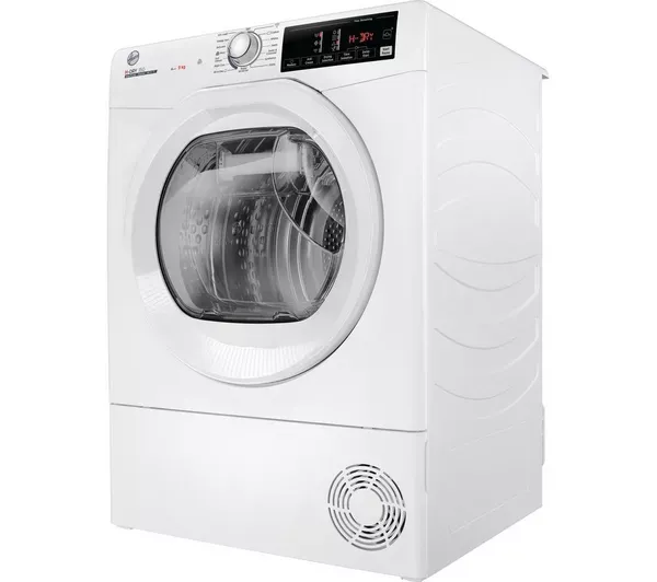 Hoover HRE H9A3TE-80/N H-Dry 350 WiFi-enabled 9 kg Heat Pump Tumble Dryer - White_side
