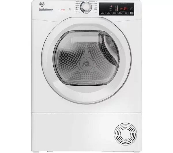 Hoover HRE H9A3TE-80/N H-Dry 350 WiFi-enabled 9 kg Heat Pump Tumble Dryer - White_main