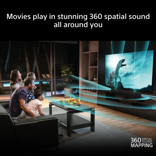 Sony HTA7100KIT.CEK BRAVIA Theatre Bar 7 + S 5.1.2ch Dolby Atmos Soundbar with SASW7 100W Subwoofer - Black_sound