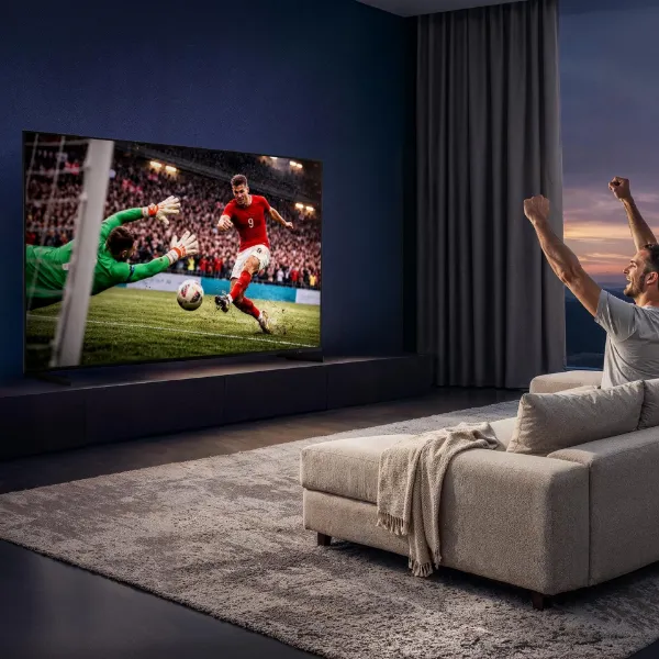 Samsung MRE75R85HAUXXU 75" 4K Micro RGB Vision AI Smart TV_room view