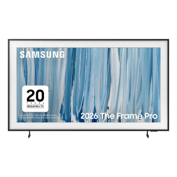 Samsung QE85LS03HWUXXU 85" 4K The Frame Pro Neo QLED 4K Vision AI Smart TV Art Mode & Wall Mount TV_with stand