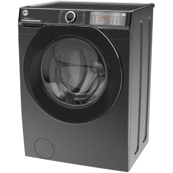 Hoover HWB 49AMBCR/1-80 Washing Machine, 9kg, 1400 Spin, Grey, A Rated_left