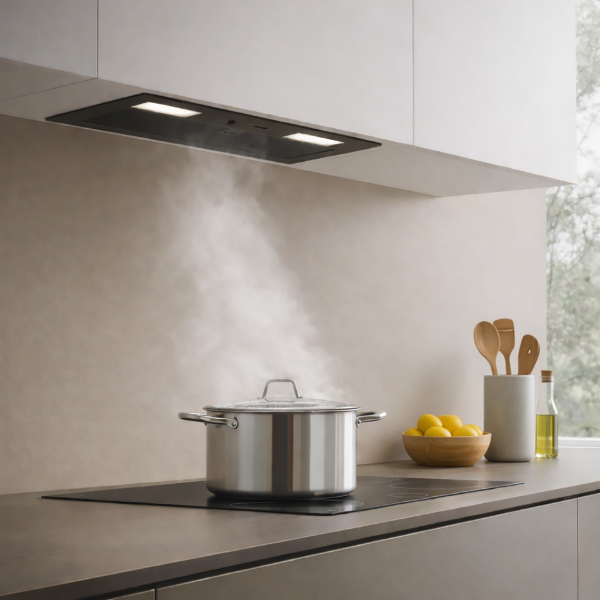 Faber Inca Plus HC 52cm Black Integrated Canopy Cooker Hood_installed
