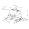 Faber Inca Plus HC 52cm Black Integrated Canopy Cooker Hood_dimensions