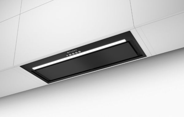 Faber Inca Lux 3.0 EVO 52cm Black Integrated Canopy Cooker Hood_front