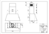 Faber Chloé EV8P A70 70cm Old Metal Wall Mounted Cooker Hood_dimensions