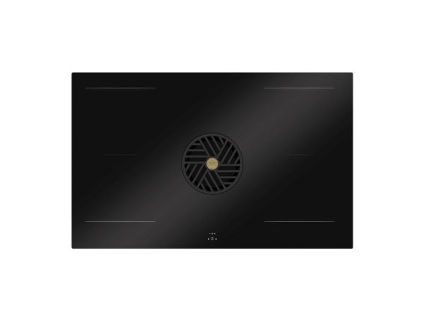 Bertazzoni P804ICH2M30NT Modern Series 80cm 4 Zone Induction Hob with Integrated Circular Hood in Black