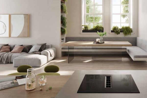 Faber Galileo Flow 60 A600 Ducted Only Black Glass Venting Induction Hob_installed