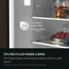 AEG NSC6L185ES 54.6cm 50/50 Built In Low Frost Fridge Freezer