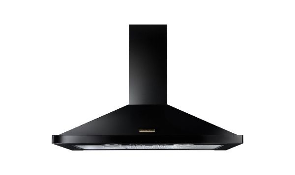 Rangemaster 134510 110cm Chimney Cooker Hood in Black and Brass - RHDC110BL/B_main