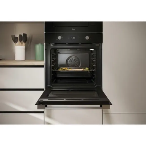 Hoover HO6 H3T1CTX Collection 3 Electric Oven + Back cata panel Clean - Stainless Steel_open