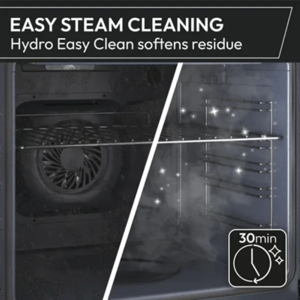 Hoover HO6 H5B3YTX Collection 3 Electric Oven + Pyrolytic & Hydrolytic Clean - Stainless Steel_steam