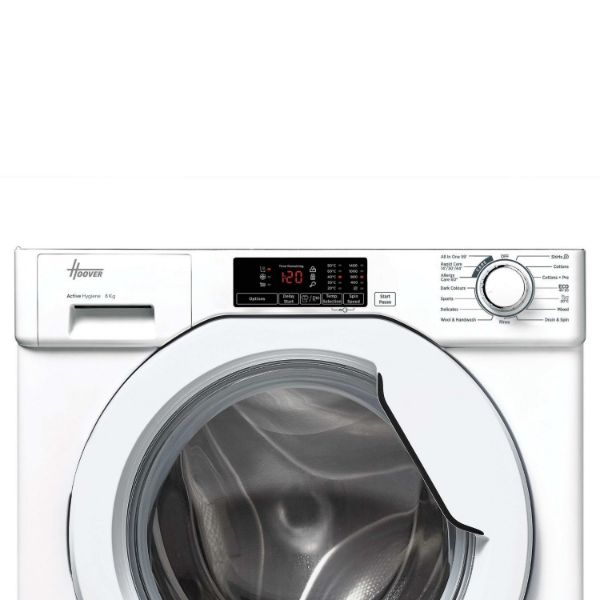 Hoover HBWS 48D1W4J-80 Integrated Washing Machine, 8kg, 1400 Spin, White, B Rated_detail