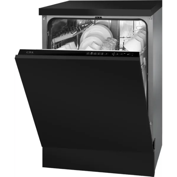 CDA SCD6011 Fully Integrated 60cm Dishwasher_Angled View