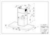 Faber Stilo Comfort A120 Wall Mounted Chimney Cooker Hood_diagram