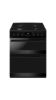 CDA CFD600MB 60cm Dual Fuel Double Oven Cooker in Matte Black_Front View