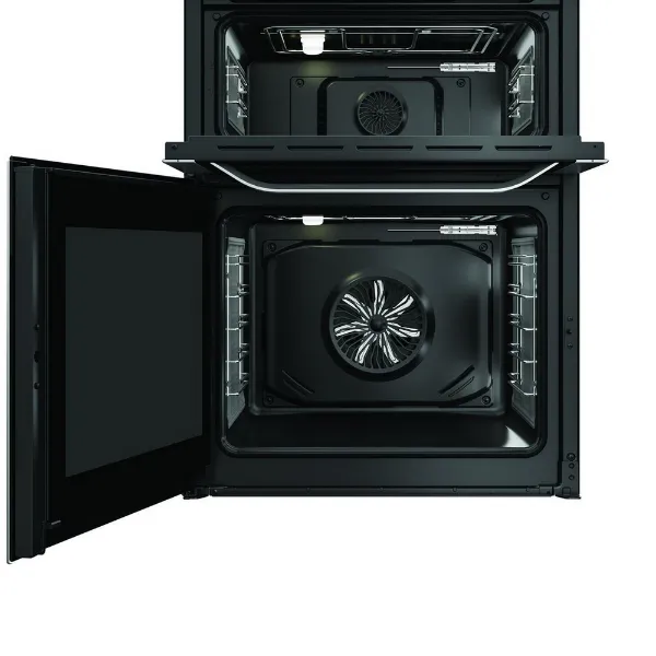 Hotpoint HDME6VDC2AX 60cm Double Oven Electric Cooker with Ceramic Hob - Stainless Steel