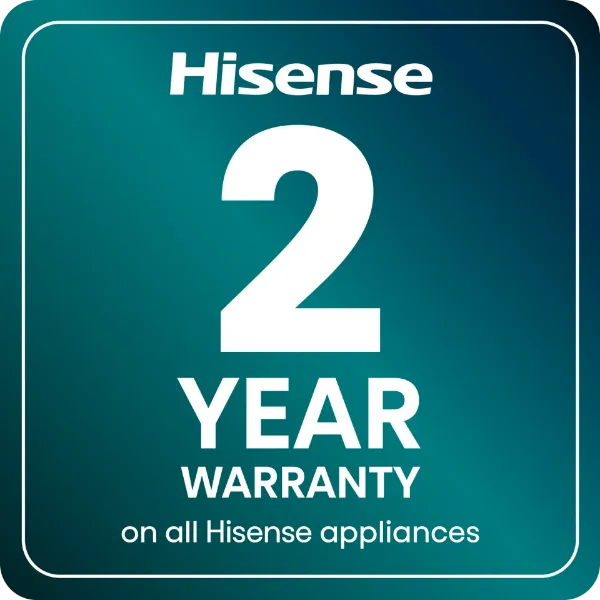Hisense WF3S1043BB3 10.5kg 1400 Spin Steam Washing Machine - Black