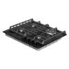 CDA HVG631MB 60cm 4 Zone Gas on Glass Hob_Angled View