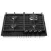 CDA HVG631MB 60cm 4 Zone Gas on Glass Hob_Top View