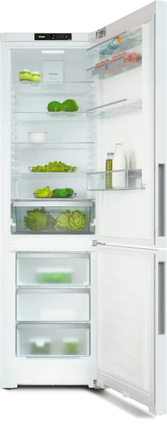 Miele KFN4395CDWH Freestanding fridge-freezer_open