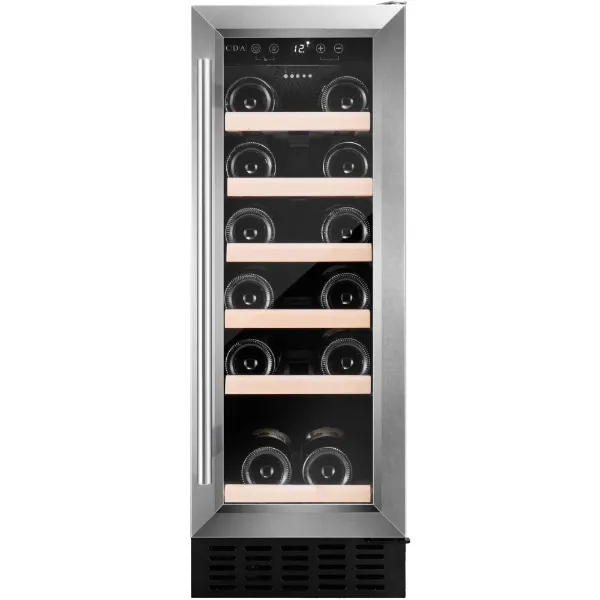 CDA CFWC304SS 30cm Freestanding Undercounter Single Zone Wine Cooler_Front View