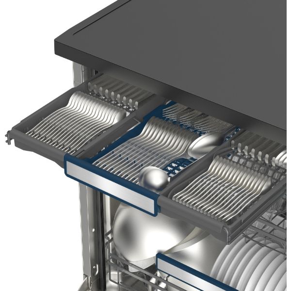 CDA CDI6400 60cm Integrated Dishwasher_Interior Racking Detail