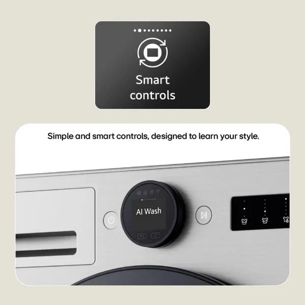 LG Series 10 AI Direct Drive WHX9016TLC - 11 kg Heat Pump Washer Dryer - White