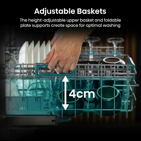 Hisense HV16AUK Full-Size Fully Integrated Dishwasher - 16 Place Settings_baskets