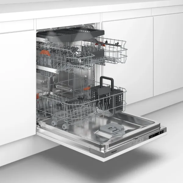 Blomberg LDV52520 Integrated Full Size Dishwasher with Hygiene+ 15 Place Settings_room view open