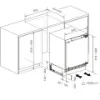 Hisense FUV124D4AWE Integrated Under Counter Freezer with Fixed Door Fixing Kit_dimensions