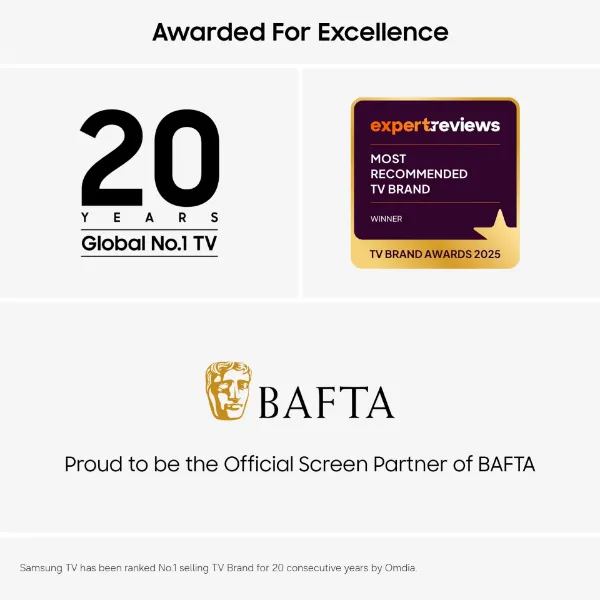 Samsung QE65QN73HAUXXU 65" 4K Neo QLED Vision AI Smart TV_awards