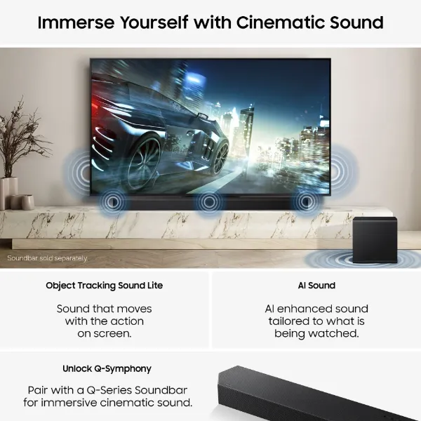 Samsung QE65QN73HAUXXU 65" 4K Neo QLED Vision AI Smart TV_cinematic sound