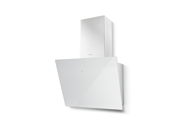 Faber Tweet EG8 LED A55 55cm White Glass Wall Mounted Cooker Hood_front