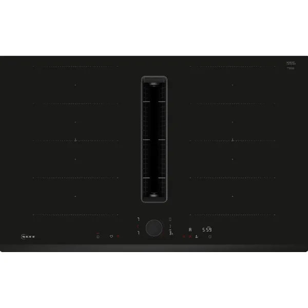Neff V68FUX4L0 Induction hob with integrated ventilation system in black_front