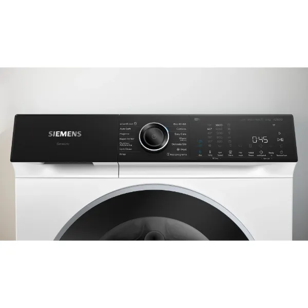 Siemens WG56H2A9GB Washing machine front loader in white_controls