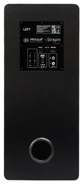 Mitchell Acoustics UStream Three Active stereo wireless Speakers - Black_main