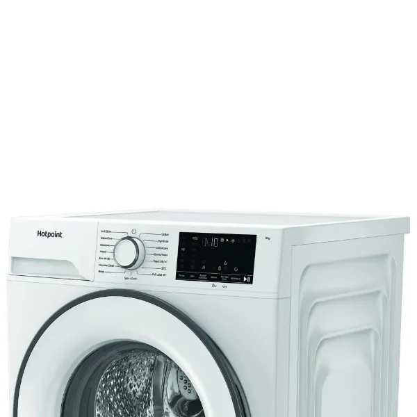 Hotpoint HEV841WUK 8kg 1400 Spin Washing Machine - White_top angled 2