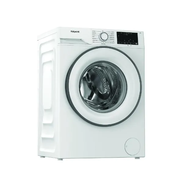 Hotpoint HEV841WUK 8kg 1400 Spin Washing Machine - White_angled view 3