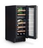 Rangemaster RWC3018BL/ 126150 30cm Wine Cooler in Black with Stainless Steel Trim_side