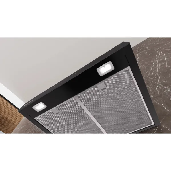 Siemens LC67BDN60B Wall-mounted cooker hood in matt black _below