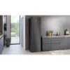 Siemens KG39NVXBG Free-standing fridge-freezer with freezer at bottom in dark inox_installed