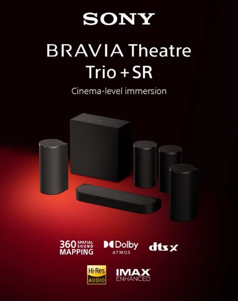 Sony BRAVIA 5.1ch - 7.1chBRAVIA Theatre Trio Surround Sound by Dolby Atmos - Black_product