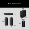 Sony BRAVIA 5.1ch - 7.1chBRAVIA Theatre Trio Surround Sound by Dolby Atmos - Black_dimensions